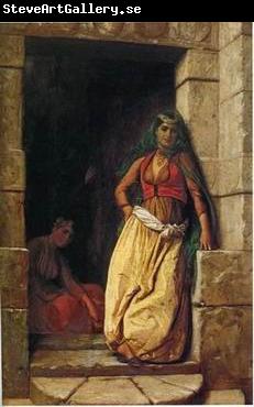 unknow artist Arab or Arabic people and life. Orientalism oil paintings 611